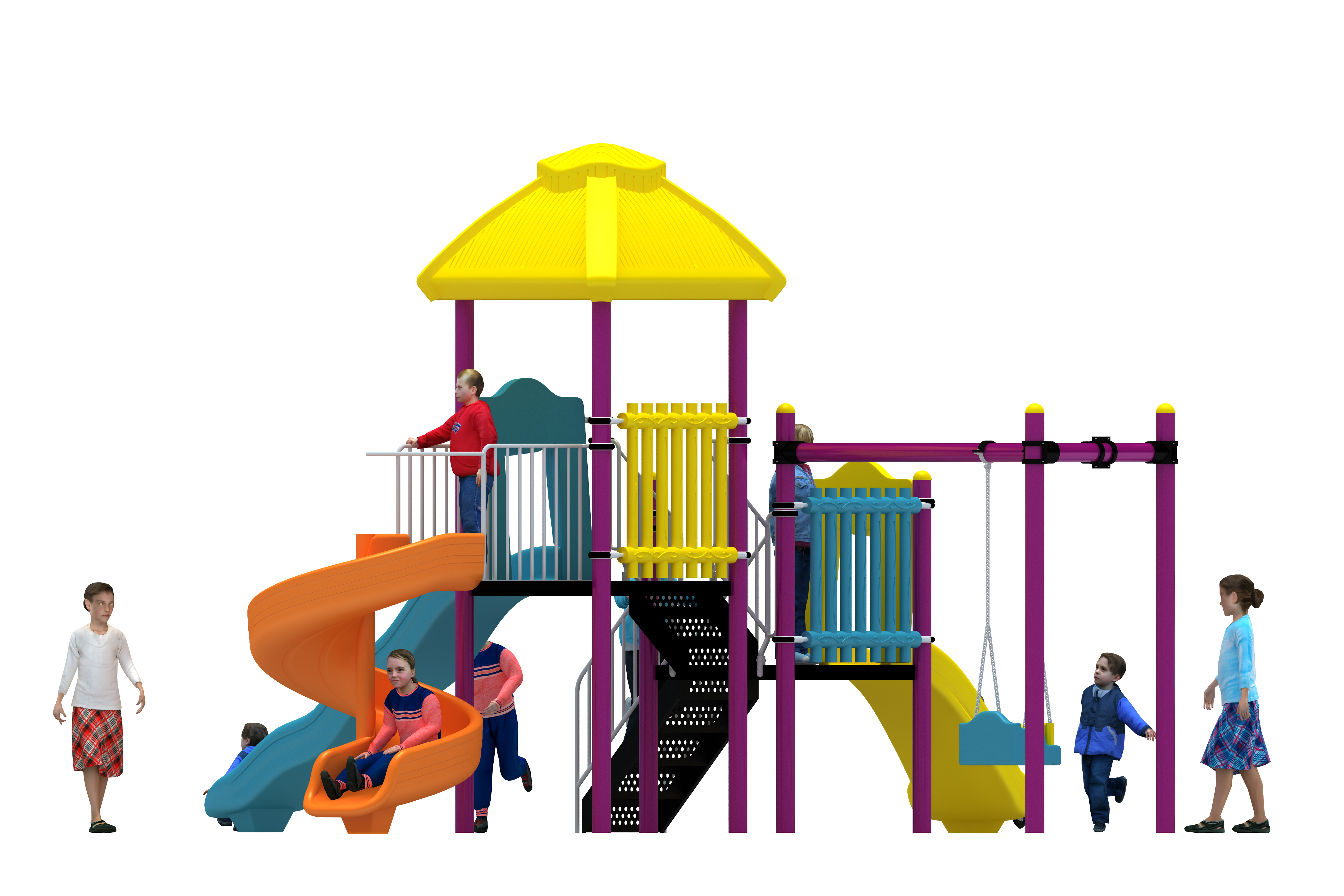 Klasik Seri Oyun Grubu B-PRK-01 PRK-07 | Metal Oyun Grupları | Erse Kent Mobilyaları